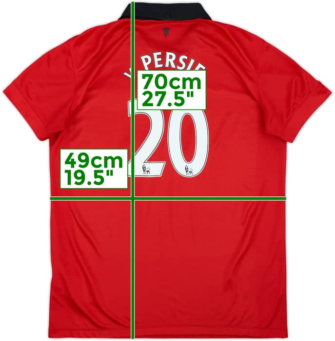 2013-14 Manchester United Home Shirt v.Persie #20 - 9/10 - (Women's L)