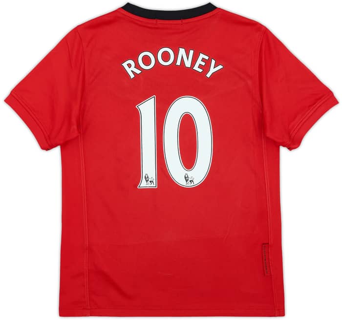 2009-10 Manchester United Home Shirt Rooney #10 - 10/10 - (S.Boys)