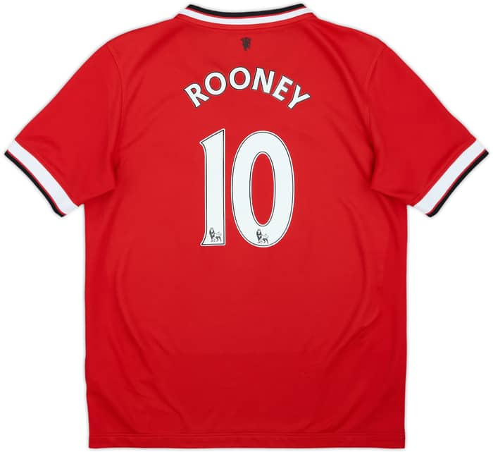 2014-15 Manchester United Home Shirt Rooney #10 - 9/10 - (L.Boys)