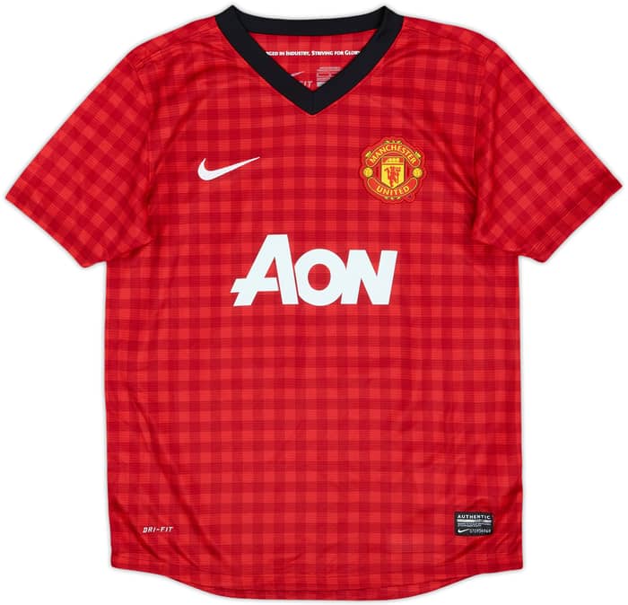 2012-13 Manchester United Home Shirt v.Persie #20 - 10/10 - (M.Boys)