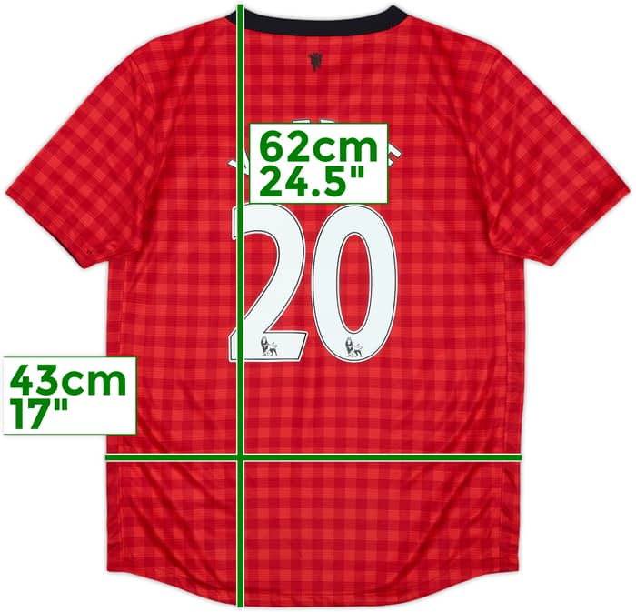 2012-13 Manchester United Home Shirt v.Persie #20 - 10/10 - (M.Boys)