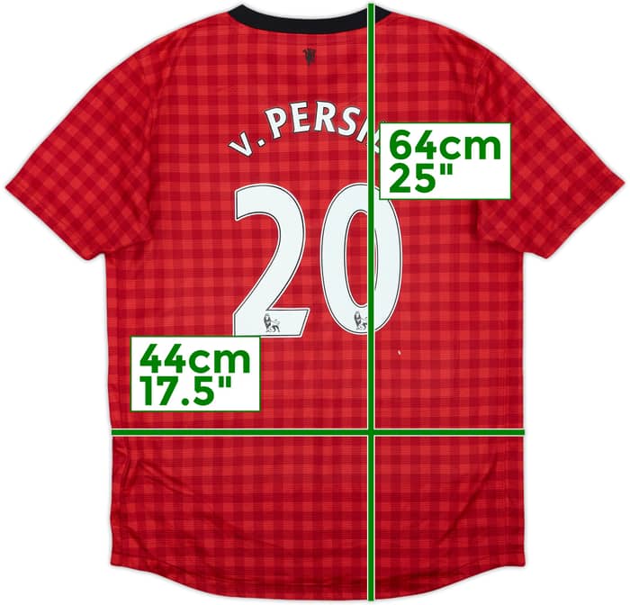 2012-13 Manchester United Home Shirt v.Persie #20 - 8/10 - (L.Boys)