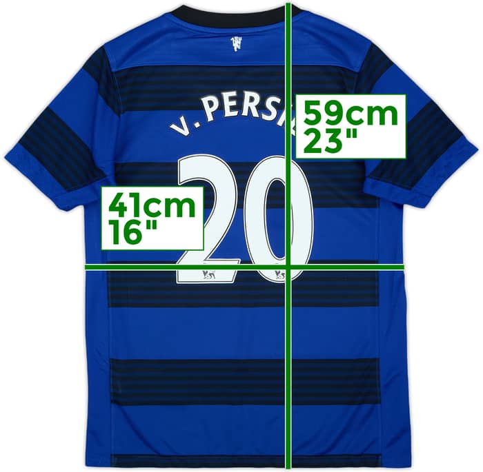 2011-13 Manchester United Away Shirt v.Persie #20 - 8/10 - (M.Boys)