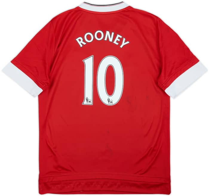 2015-16 Manchester United Home Shirt Rooney #10 - 5/10 - (L.Boys)