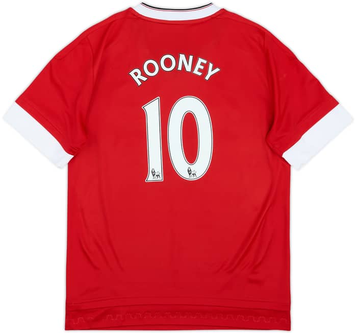 2015-16 Manchester United Home Shirt Rooney #10 - 7/10 - (L.Boys)