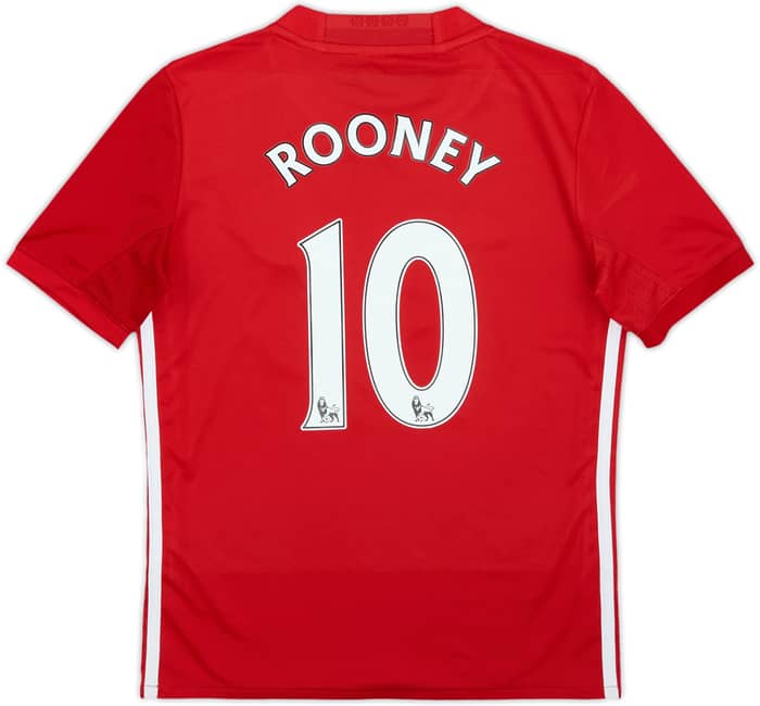 2016-17 Manchester United Home Shirt Rooney #10 - 6/10 - (S.Boys)