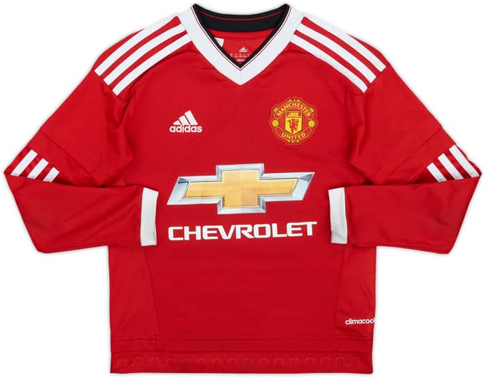 2015-16 Manchester United Home L/S Shirt Rooney #10 - 5/10 - (XS.Boys)