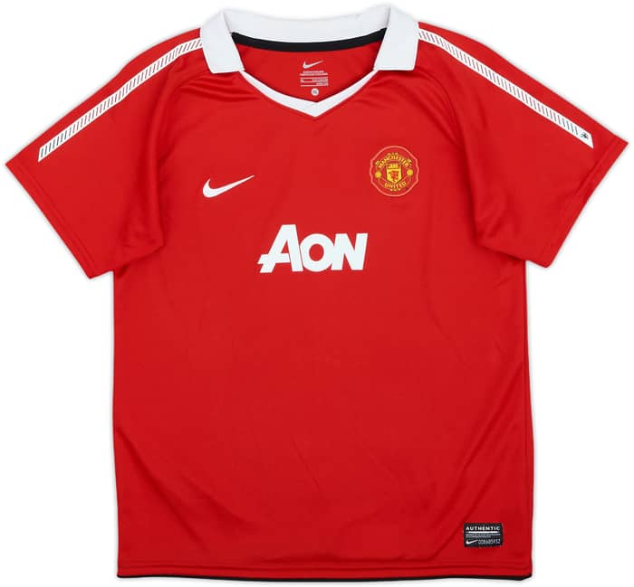 2010-11 Manchester United Home Shirt Rooney #10 - 10/10 - (7-8 Years)