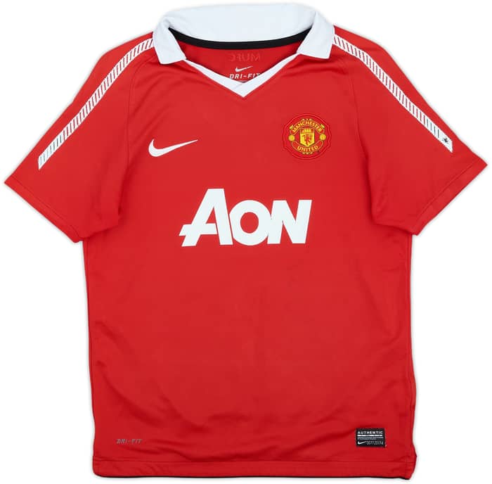 2010-11 Manchester United Home Shirt Rooney #10 - 7/10 - (M.Boys)