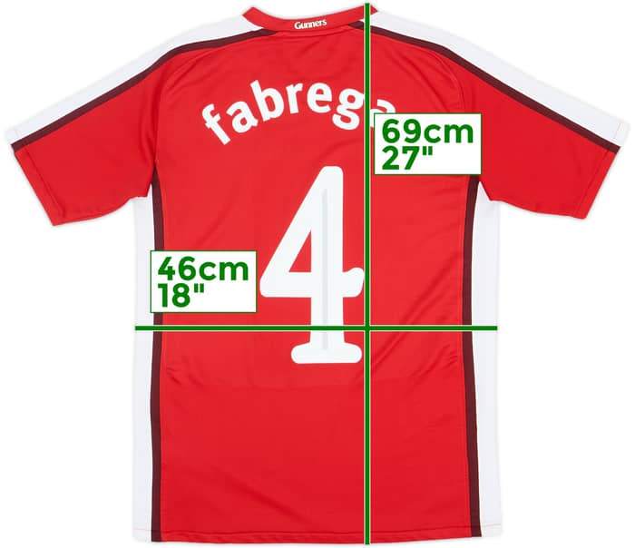2008-10 Arsenal Home Shirt Fabregas #4 - 8/10 - (XL.Boys)