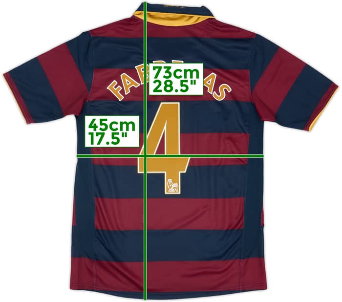 2007-08 Arsenal Third Shirt Fabregas #4 - 8/10 - (XL.Boys)