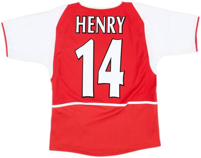 2002-04 Arsenal Home Shirt Henry #14 - 8/10 - (L.Boys)