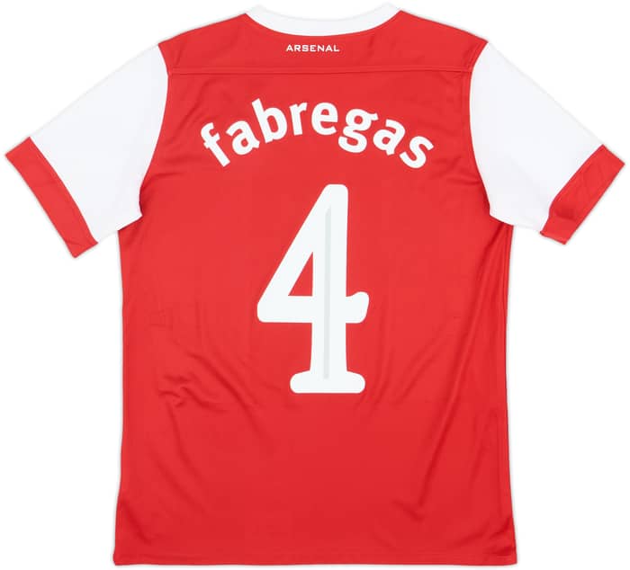 2010-11 Arsenal Home Shirt Fabregas #4 - 8/10 - (XL.Boys)