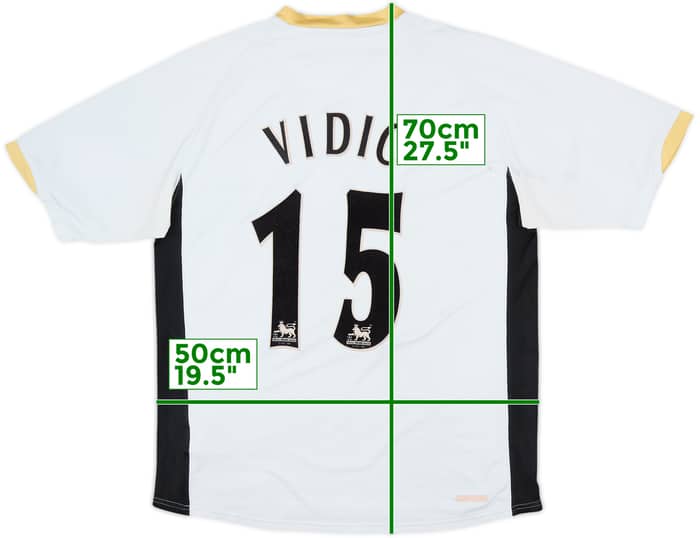 2006-08 Manchester United Away Shirt Vidic #15 - 4/10 - (M)