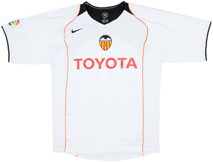 2004-05 Valencia Home Shirt Fiore #7 - 8/10 - (M)