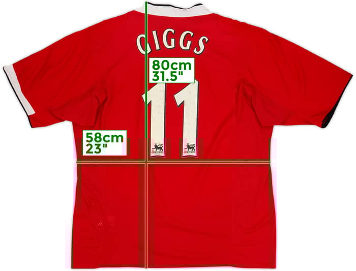 2004-06 Manchester United Home Shirt Giggs #11 - 6/10 - (XL)