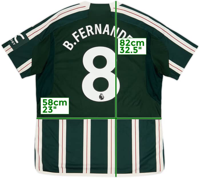 2023-24 Manchester United Away Shirt B.Fernandes #8 - 7/10 - (XL)