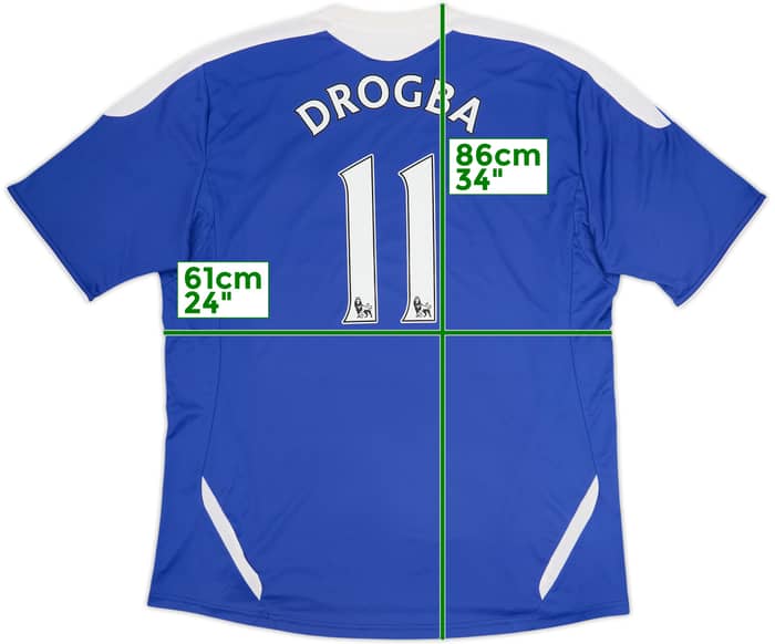 Camiseta de local del Chelsea 2011-12 Drogba #11 - 8/10 - (XXL)