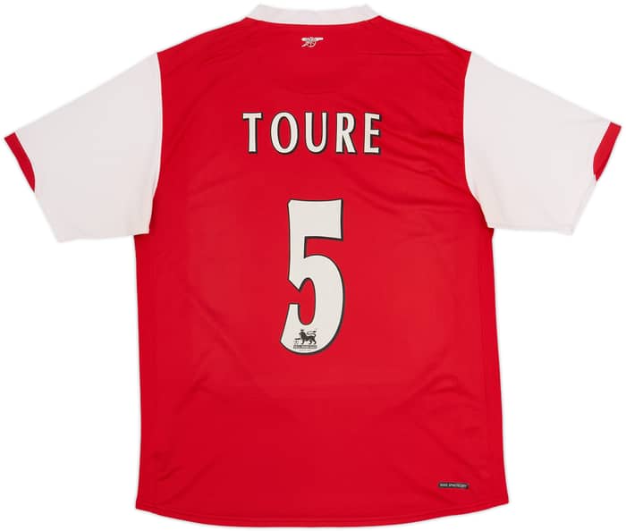 2006-08 Arsenal Home Shirt Toure #5 - 5/10 - (L)