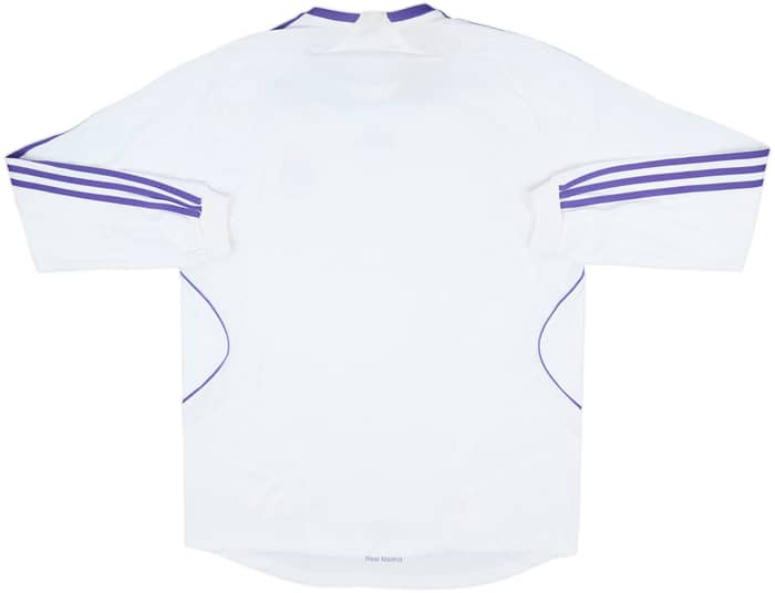 2007-08 Real Madrid Home L/S Shirt - 5/10 - (L)