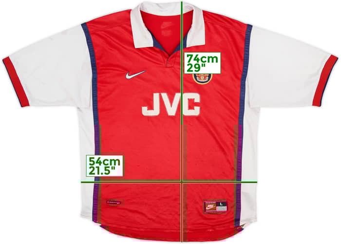 1998-99 Arsenal Home Shirt - 4/10 - (L)