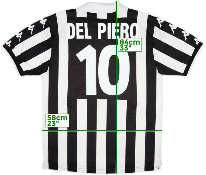 1999-00 Juventus Home Shirt Del Piero #10 - 5/10 - (XL)