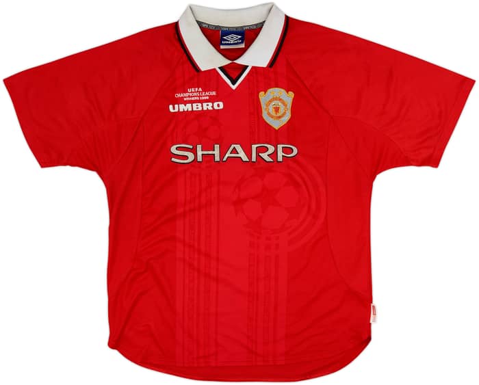 1999-00 Manchester United 'CL Winners' Shirt Beckham #7 - 5/10 - (XL)