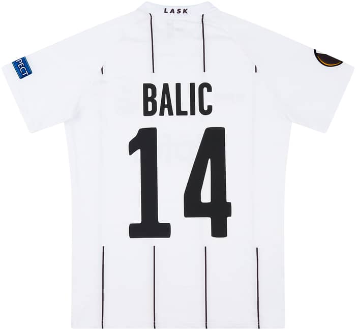 2019-20 LASK Linz Match Issue Europa League 'Danke' Home Shirt Balic #14 (v Manchester United)