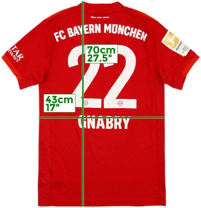 2019-20 Bayern Munich Home Shirt Gnabry #22 - 6/10 - (XS)