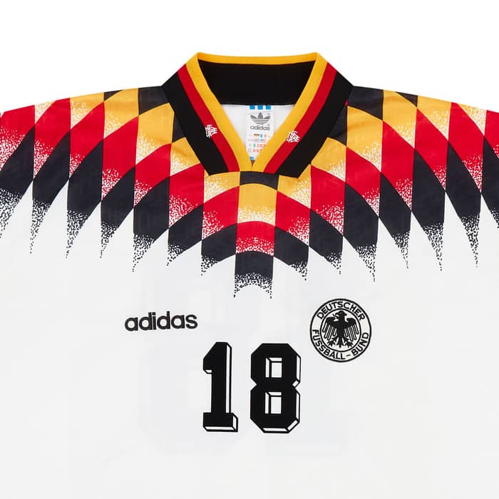 1994-96 Germany Home Shirt Klinsmann #18 - 8/10 - (S)