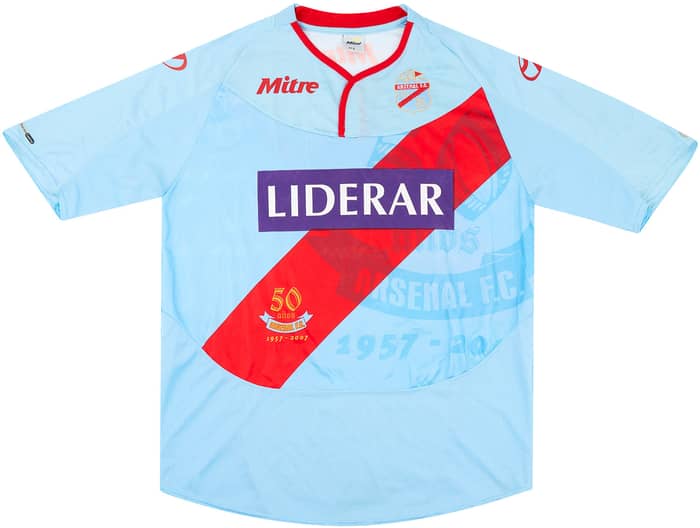 2007-08 Arsenal de Sarandi Match Issue Home Shirt #8