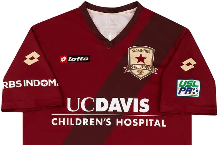 2014 Sacramento Republic Match Worn Home Shirt Collins #9 (v Salt Lake)