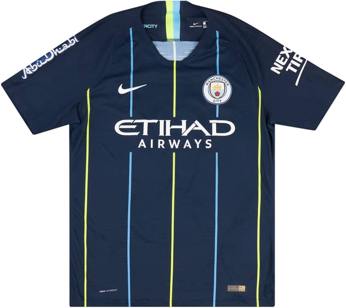 2018-19 Manchester City Match Issue ICC Away Shirt Humphreys #77