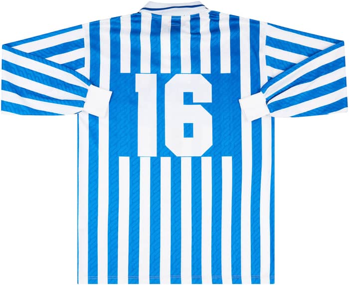 1992-93 SPAL Match Issue Home L/S Shirt #16