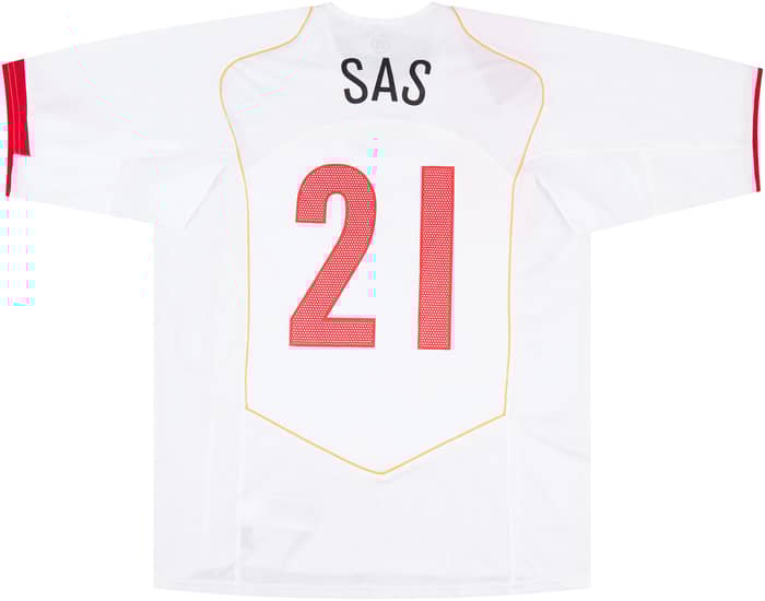 2004-05 Turkey Match Issue Home Shirt Sas #21