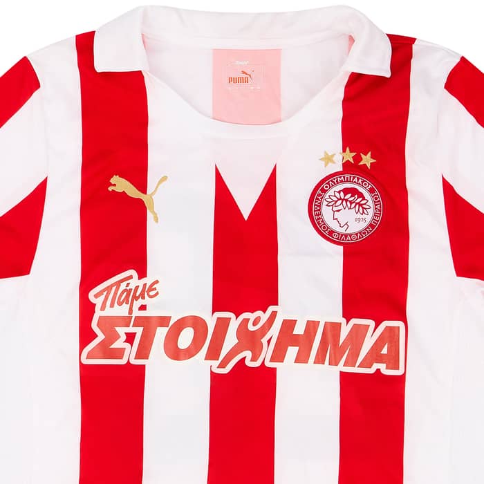 2011-12 Olympiakos Match Issue Home Shirt #28