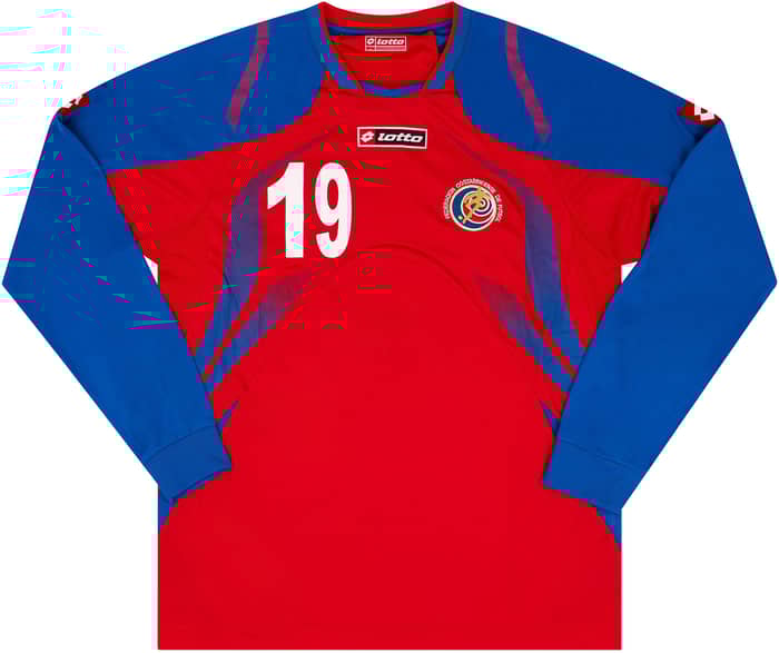 2008-10 Costa Rica Match Issue Home L/S Shirt #19