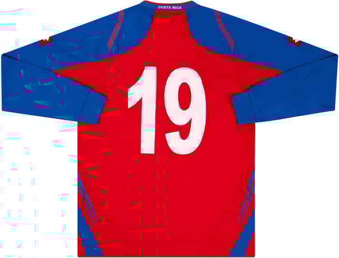 2008-10 Costa Rica Match Issue Home L/S Shirt #19