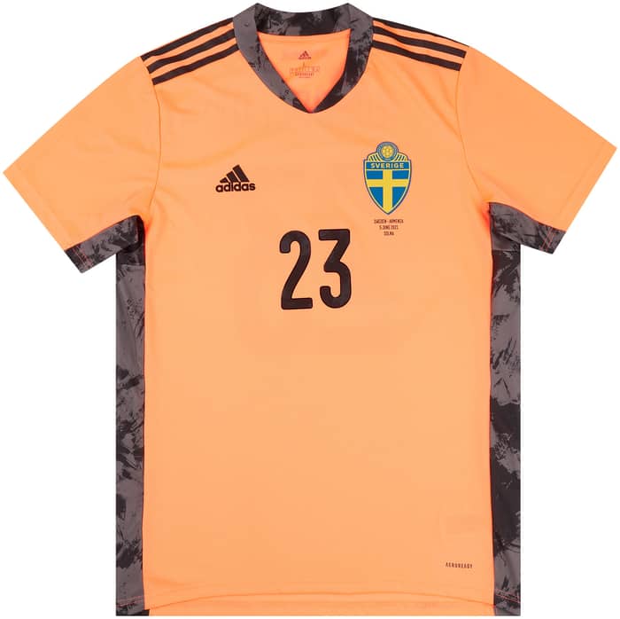 2021 Sweden Match Issue GK Shirt Nordfeldt #23 (v Armenia)