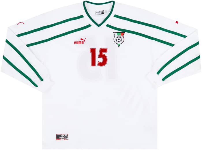2000 Bulgaria Match Worn Home L/S Shirt #15 (Pazin) v Denmark
