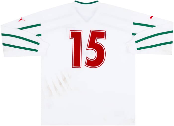 2000 Bulgaria Match Worn Home L/S Shirt #15 (Pazin) v Denmark