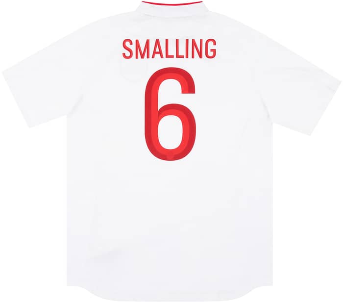 2013 England Match Issue Home Shirt Smalling #6 (v Brazil)