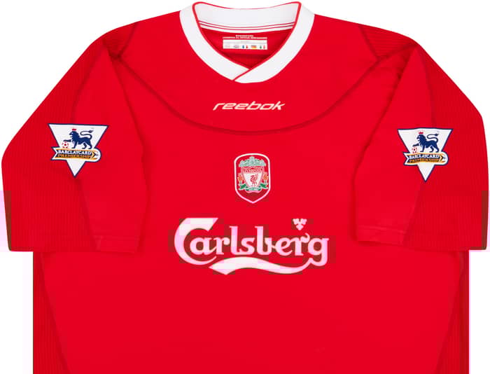 2003-04 Liverpool Match Issue Home Shirt Heskey #8