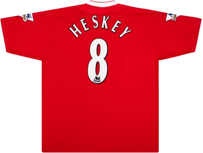 2003-04 Liverpool Match Issue Home Shirt Heskey #8