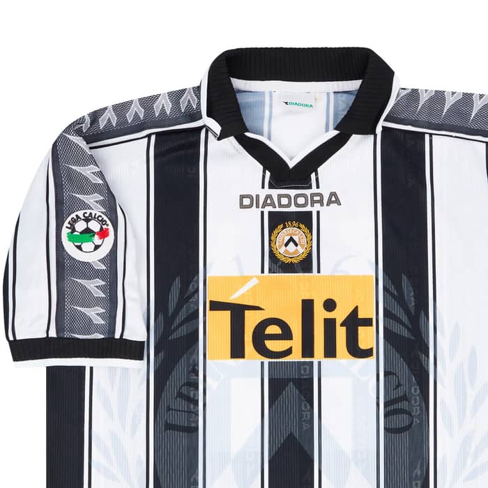 2000-01 Udinese Match Issue Home Shirt Walem #7