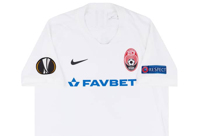 2020-21 Zorya Luhansk Match Issue Europa League Home Shirt Abu Hanna #20