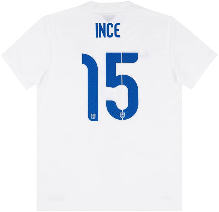 2014 England U-21 Match Issue Home Shirt Ince #15