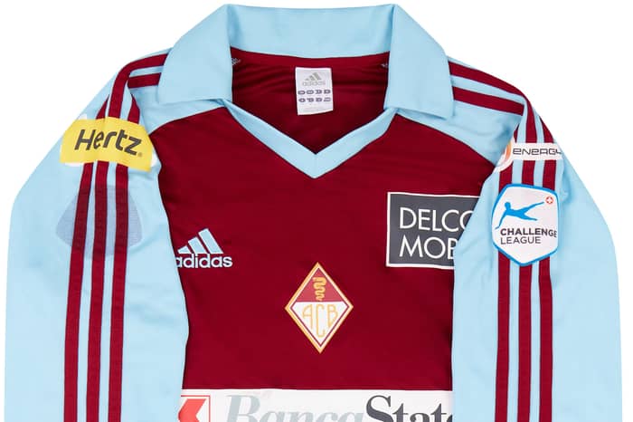 2012-13 AC Bellinzona Match Issue Home L/S Shirt Riedle #20