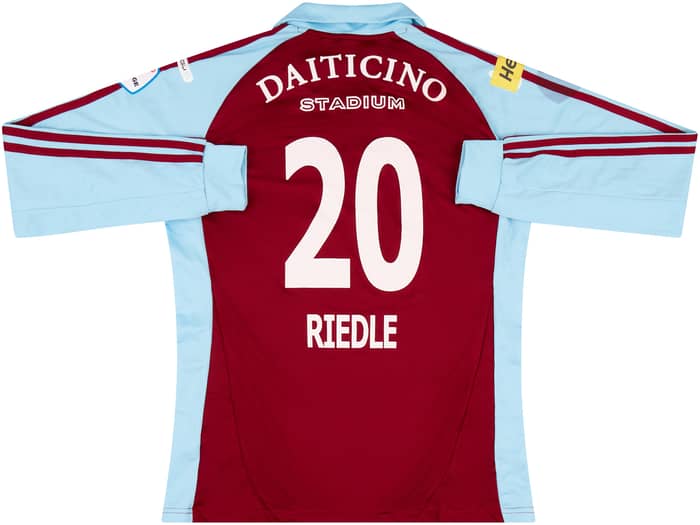 2012-13 AC Bellinzona Match Issue Home L/S Shirt Riedle #20