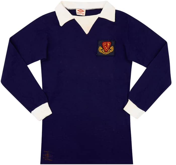 1972 Scottish League XI Match Issue Home L/S Shirt #14